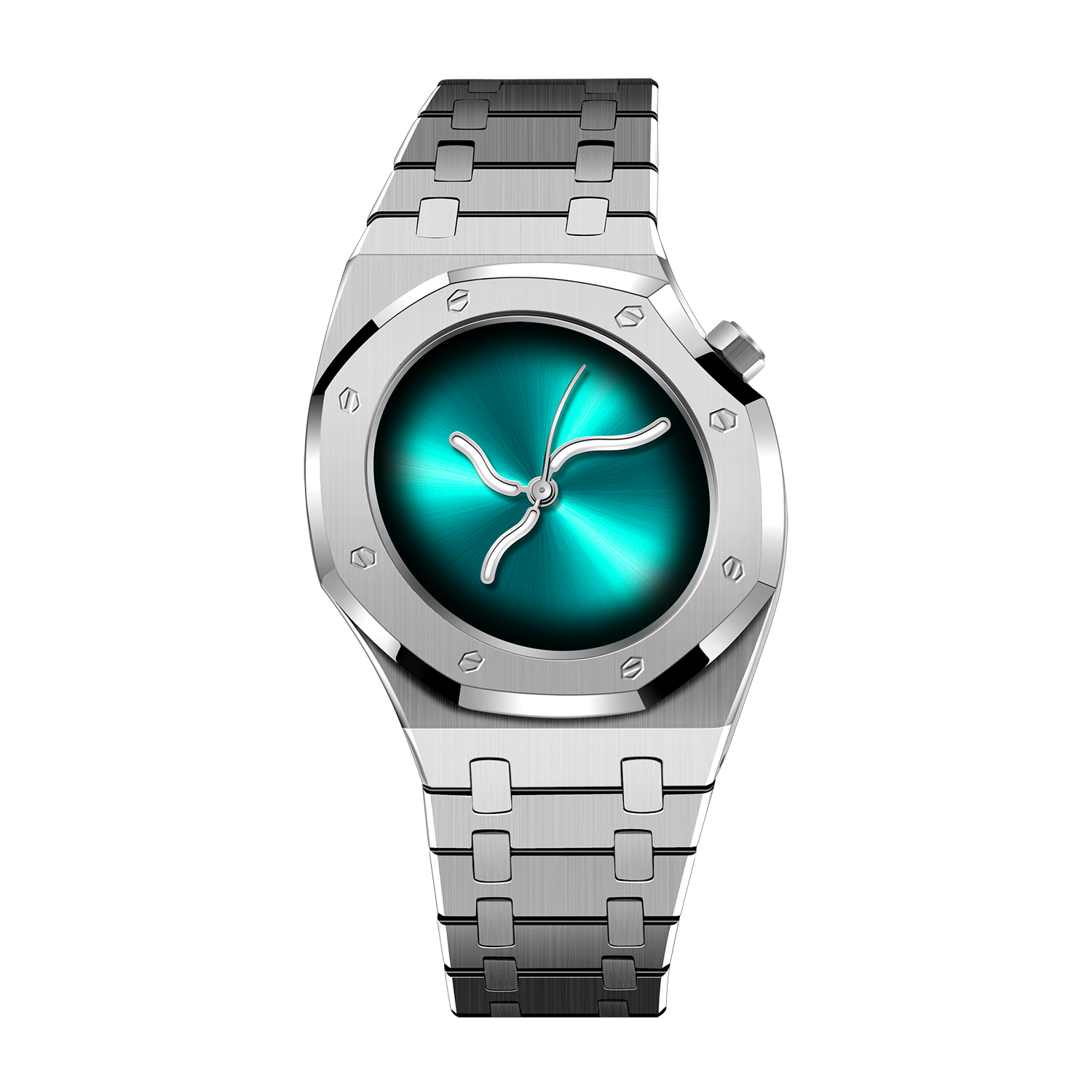 Safrezo CURVE OAK Peacock Green green statement watch