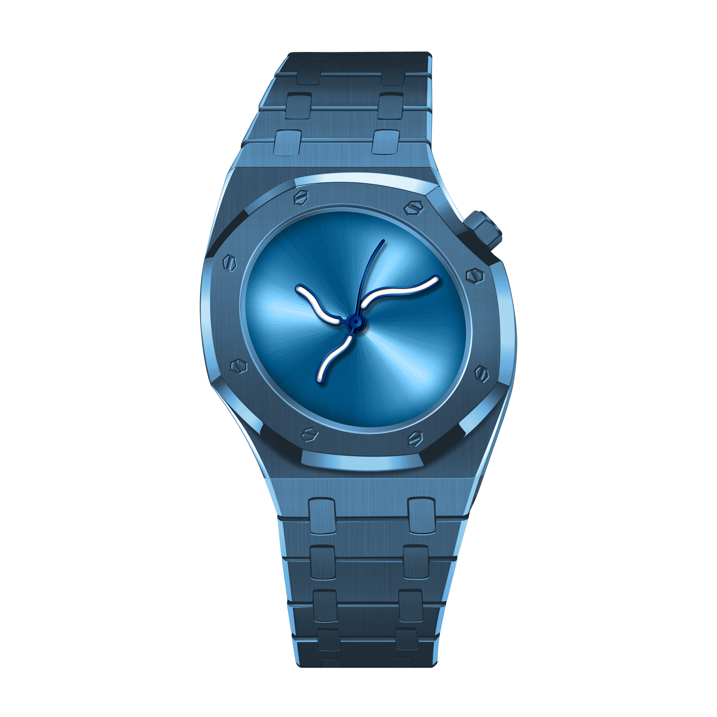 曲线橡树 - 极地蓝