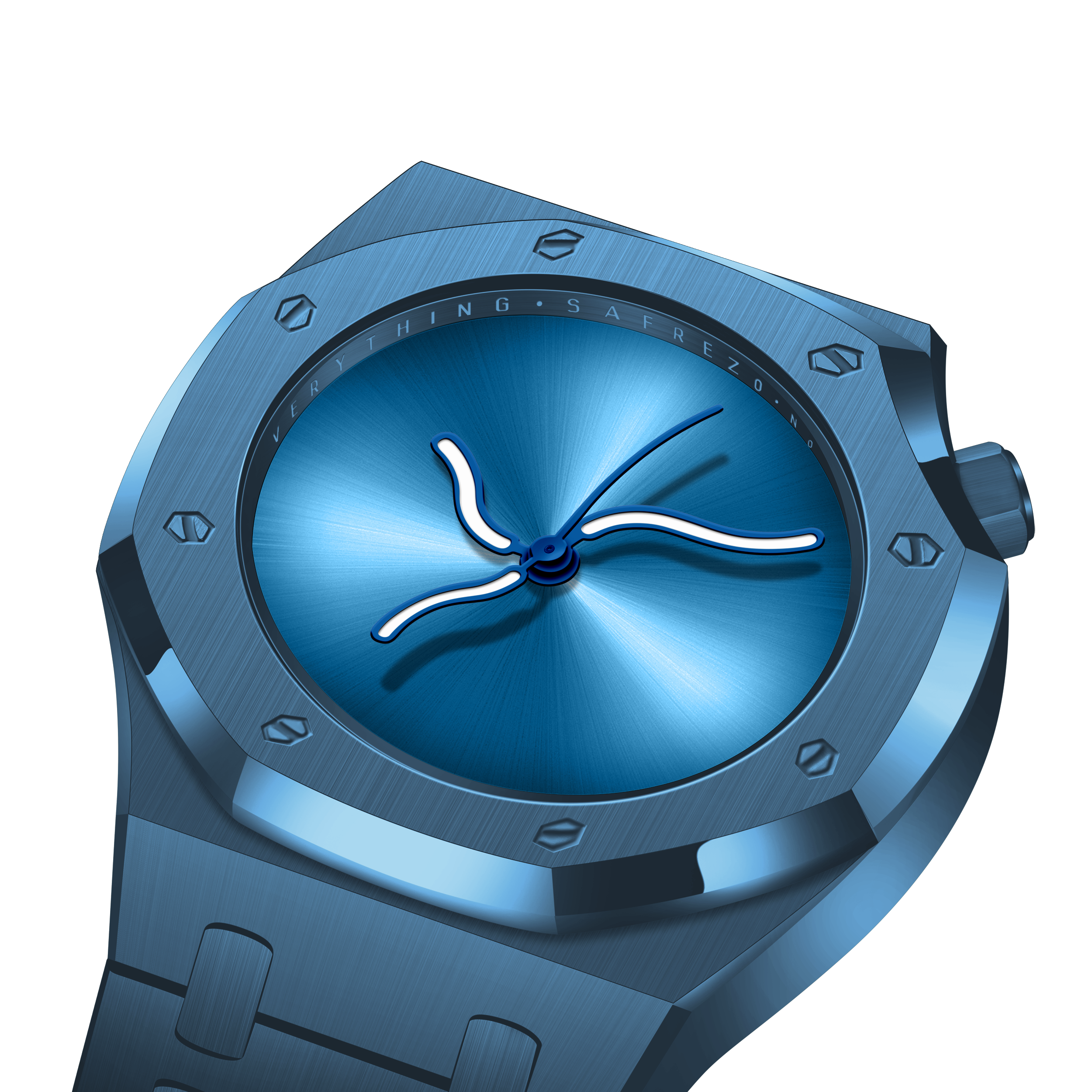 曲线橡树 - 极地蓝