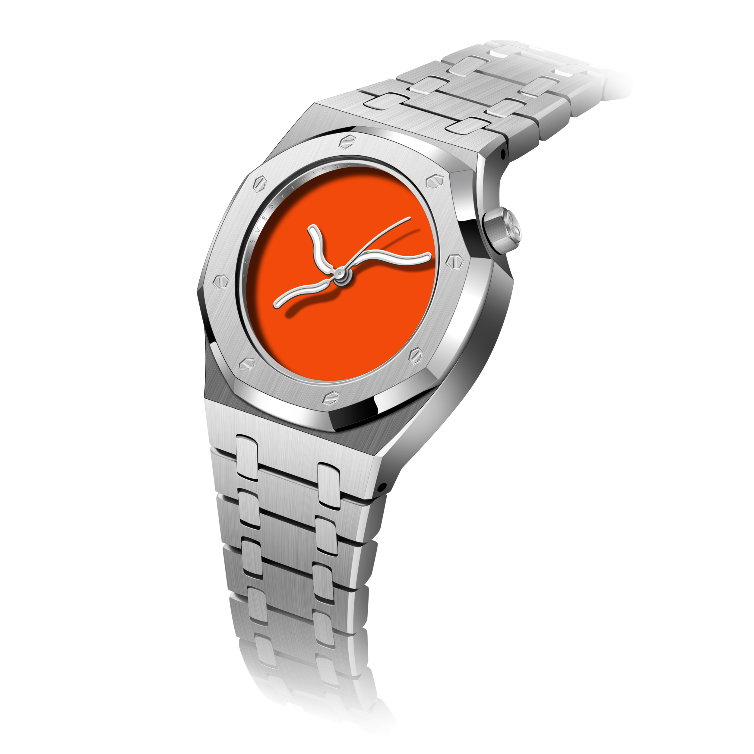 Safrezo Curve Oak Cany Orange women's designer watch –side view